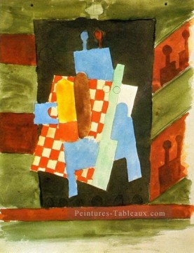 Acteurs et public dans le théâtre 1916 cubisme Pablo Picasso Peinture à l'huile